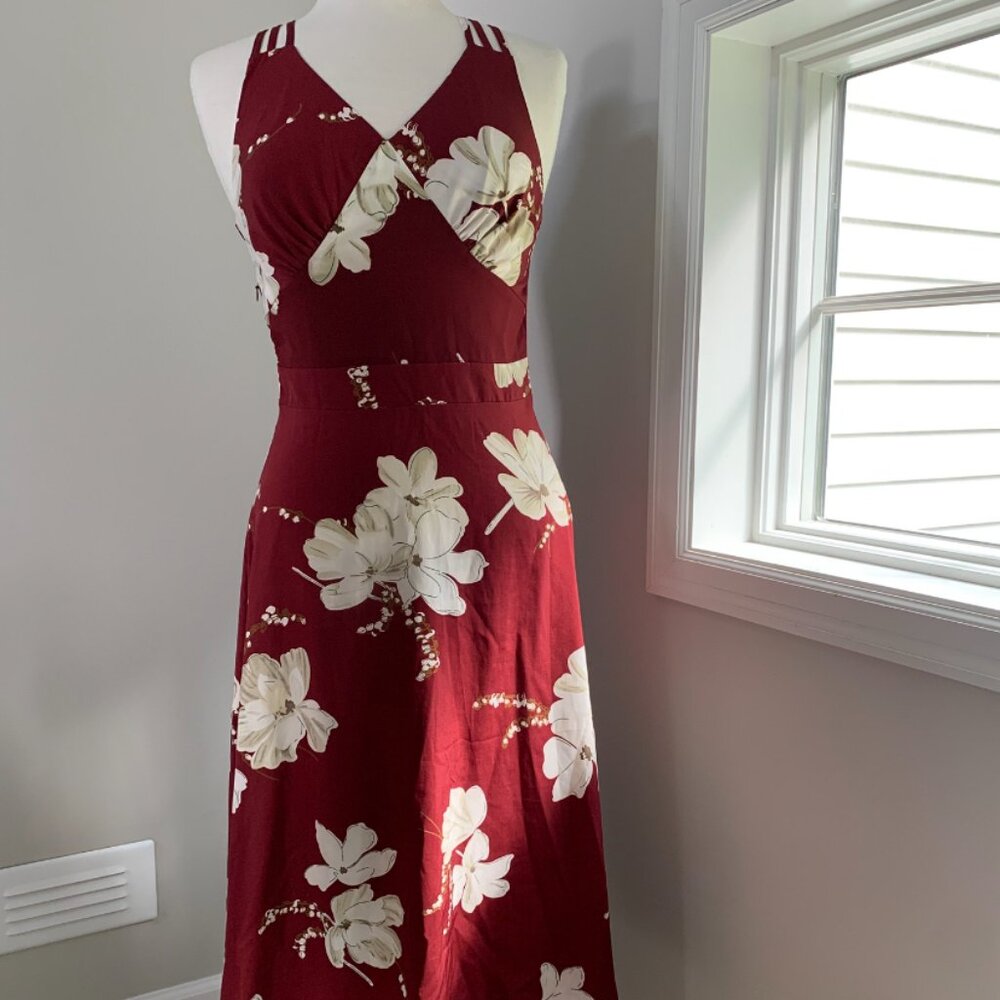 Yunyi Floral Print Vintage Style Dress